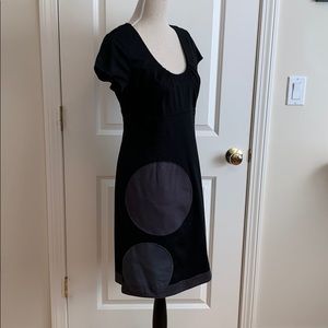 Boden circle appliqué dress